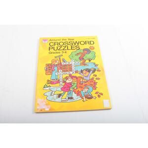 Crossword Puzzles Grades 3-4 Around the Year Whitman Fun Activity Book Word